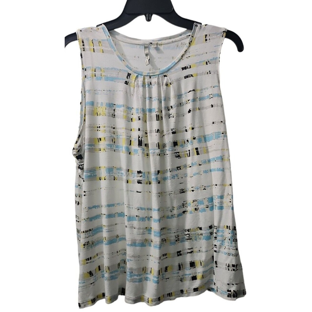 Sleeveless Tank Top Abstract‎ Print Casual Everyday Top XL